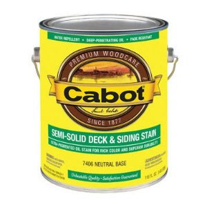 Cabot 1400 Semi Solid Deck Stain - Exterior Wood Finish, 1 Gallon - Deep Base Color Selection