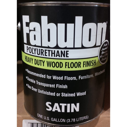 Fabulon Polyurethane Stain - Hardwood Floor Finish - Clear Satin - Click Image to Close
