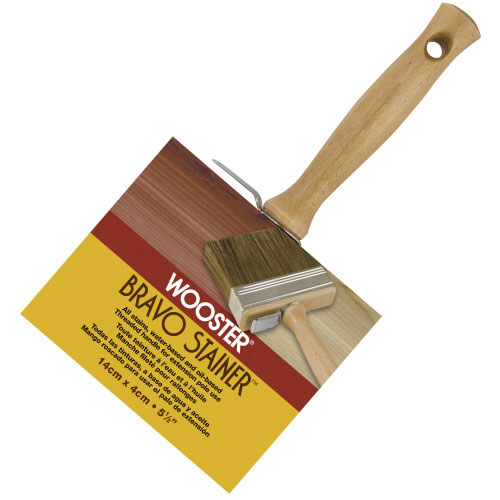 Wooster F5119 BRAVO STAINER™ BRISTLE/POLY Brush - 5.5" (Case of 4) - Click Image to Close