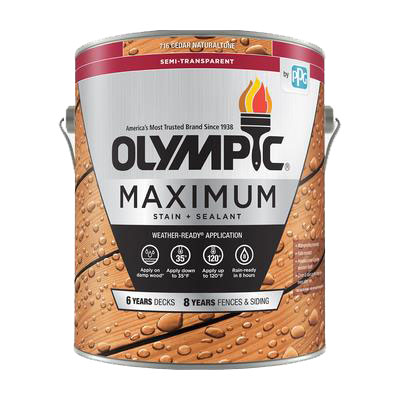 Olympic Maximum Wood Toner - Waterproofing Sealant - 1 Gallon, Cedar Naturaltone - Click Image to Close