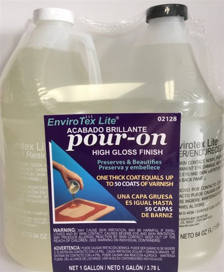 Envirotex Lite Pour On High Gloss Finish - 64-ounce