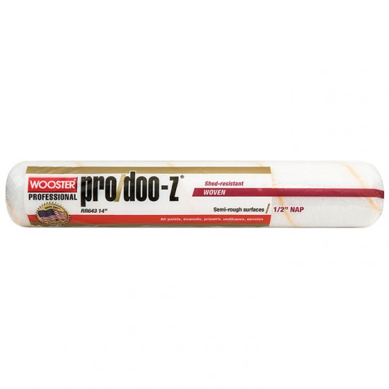 Wooster PRO/DOO-Z® 14" Roller Cover 1/2" Nap - Case of 6 - Click Image to Close