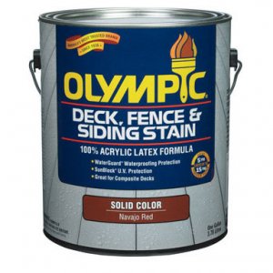 Olympic Solid Deck Stain - Exterior Wood Finish - Base 2 Colors