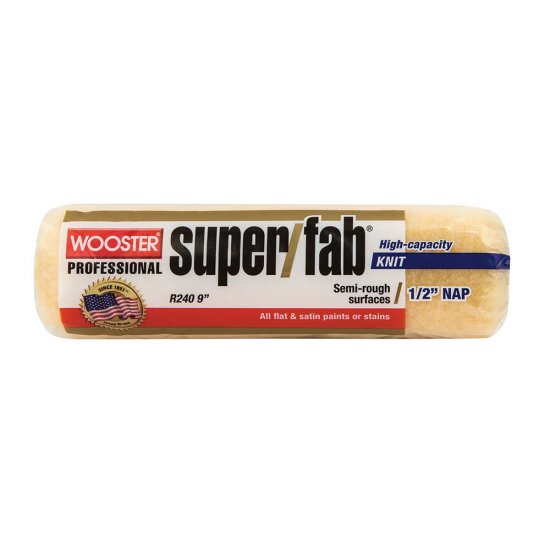 Wooster SUPER/FAB® 9" Roller Cover 1/2" Nap - Case of 12 - Click Image to Close