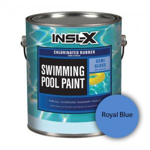 INSL-X by Benjamin Moore, Semi Gloss Chlorinated Rubber Pool Paint, Royal Blue, 1 Gallon