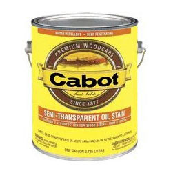 Cabot 0300 - Exterior Wood Stain - Semi Transparent Colors, 5 Gallons