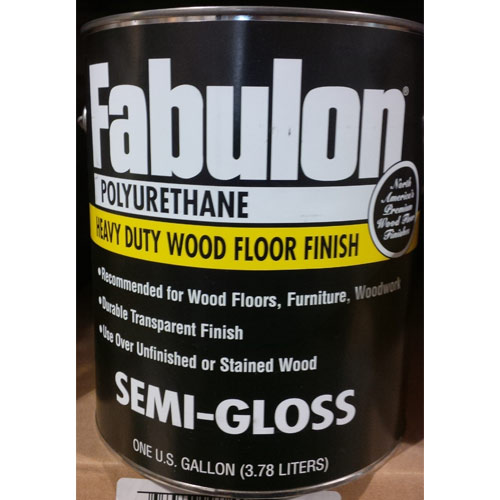 Fabulon Polyurethane - Hardwood Floor Finish - Clear Semi-Gloss - Click Image to Close